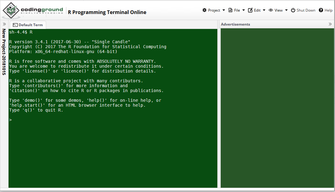 Example of an online terminal <https://www.tutorialspoint.com/unix_terminal_online.php>